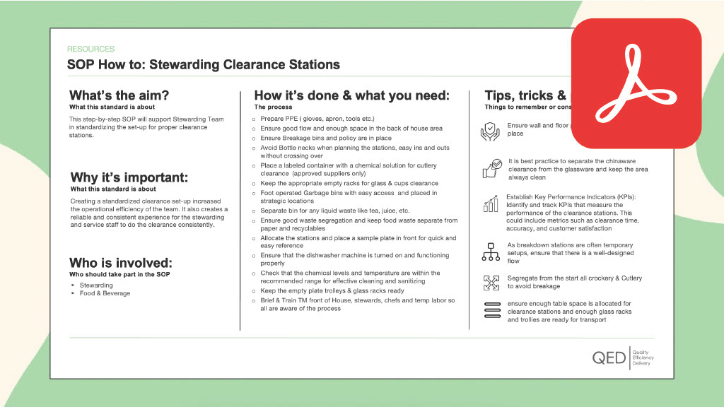 SOP How To: Stewarding Clearance Stations