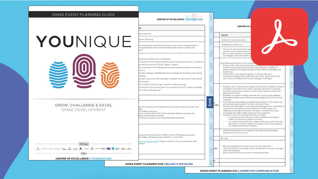Holding a Pre-con Meeting Module in the GM&E Event Planning Guide
