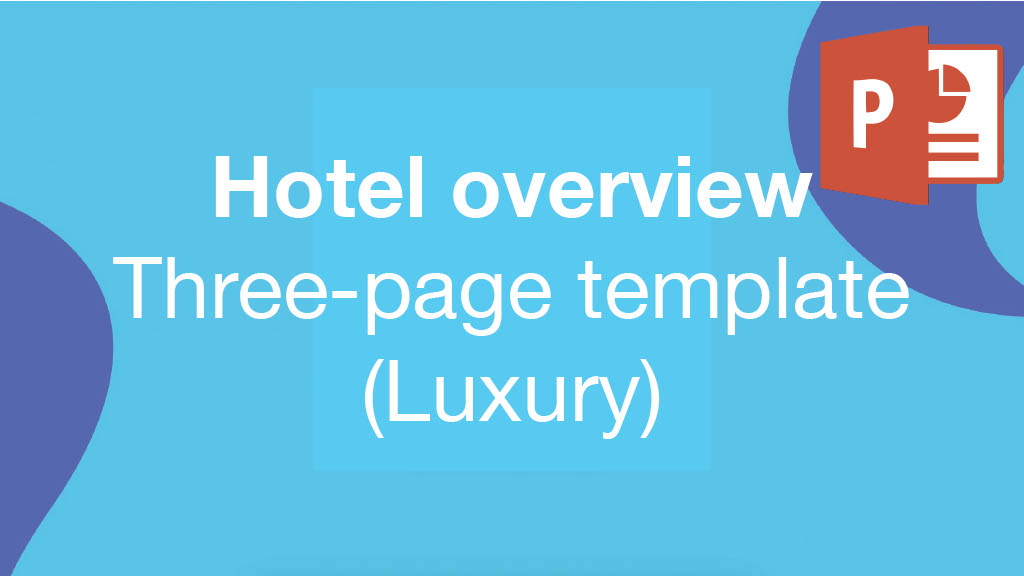 3 Pagers Hotel Overview Template Luxury version