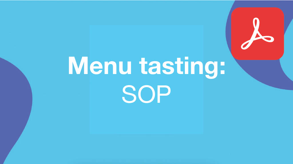 Menu Tasting SOP