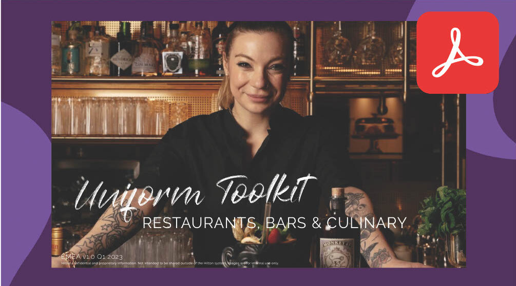 Restaurants, Bars and Culinary Uniform Toolkit