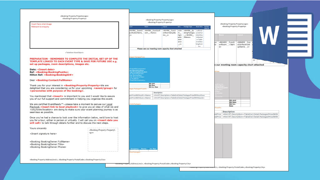 Word Proposal Templates (merging with Delphi.fdc)
