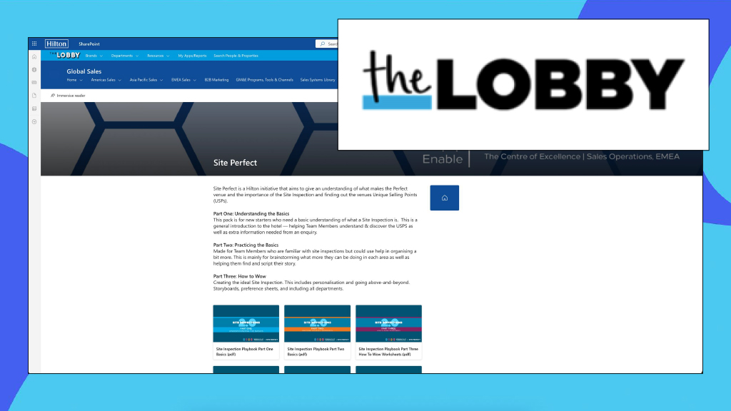 Site Perfect : 3 playbooks + check lists / preference forms / information forms